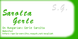 sarolta gerle business card